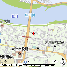 愛媛県大洲市大洲163周辺の地図