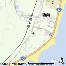 和歌山県東牟婁郡串本町西向1185周辺の地図