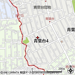 福岡県太宰府市青葉台4丁目周辺の地図