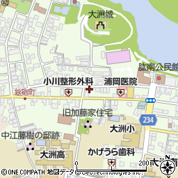 愛媛県大洲市大洲855-1周辺の地図