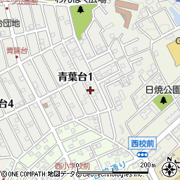 福岡県太宰府市青葉台1丁目5-8周辺の地図
