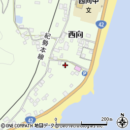 和歌山県東牟婁郡串本町西向1231-1周辺の地図