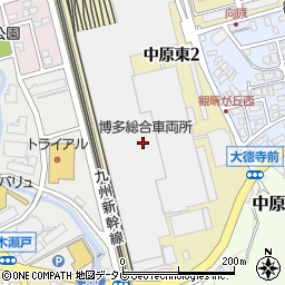 株式会社ジェイアール西日本福岡メンテック博多基地第一事業所　事務室周辺の地図