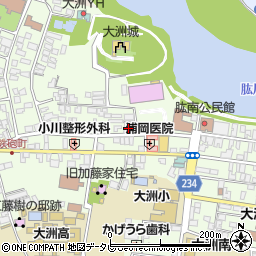 愛媛県大洲市大洲880-3周辺の地図