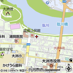 愛媛県大洲市大洲2周辺の地図