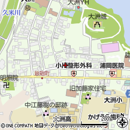 愛媛県大洲市大洲880-34周辺の地図