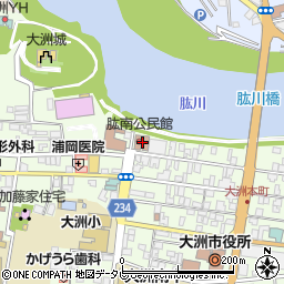 愛媛県大洲市大洲1-5周辺の地図