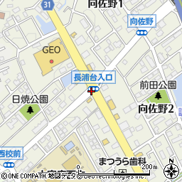 長浦台入口周辺の地図