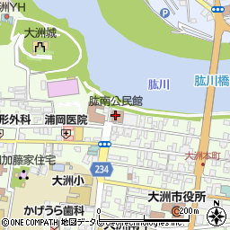 肱南公民館周辺の地図