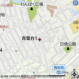 福岡県太宰府市青葉台1丁目10-5周辺の地図