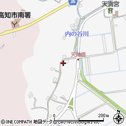 高知県高知市春野町内ノ谷332周辺の地図