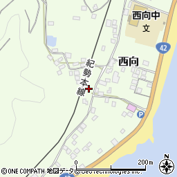 和歌山県東牟婁郡串本町西向1125周辺の地図