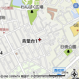 福岡県太宰府市青葉台1丁目10-6周辺の地図