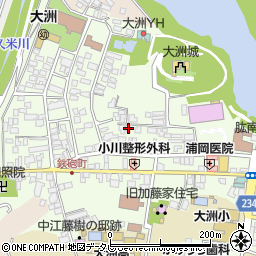 愛媛県大洲市大洲889-25周辺の地図