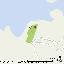 天の原キャンプ場周辺の地図