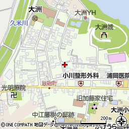 愛媛県大洲市大洲880-70周辺の地図