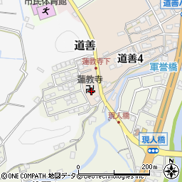 蓮教寺周辺の地図