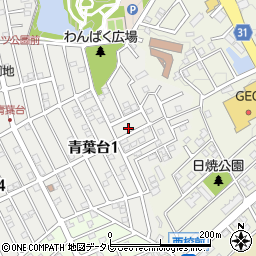 福岡県太宰府市青葉台1丁目12周辺の地図