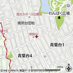 青葉台中央公園周辺の地図