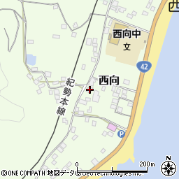 和歌山県東牟婁郡串本町西向1199周辺の地図