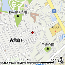 福岡県太宰府市青葉台1丁目11-10周辺の地図