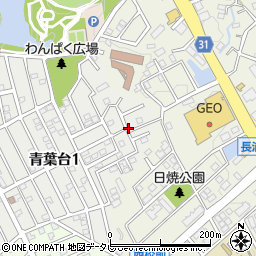 福岡県太宰府市青葉台1丁目11-30周辺の地図