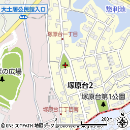 塚原台第2公園周辺の地図