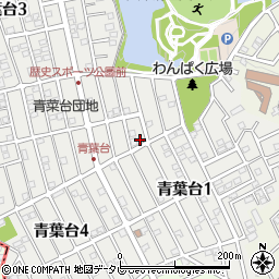 福岡県太宰府市青葉台2丁目3-12周辺の地図