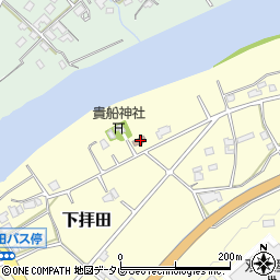 下拝田公民館周辺の地図