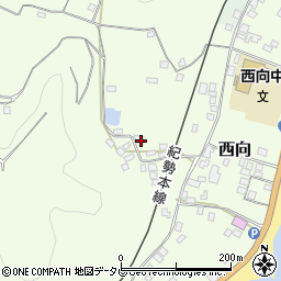 和歌山県東牟婁郡串本町西向1097周辺の地図