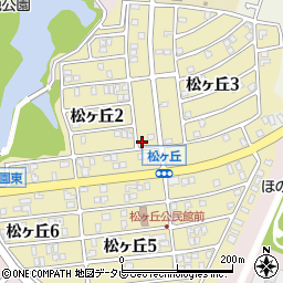 福岡県春日市松ヶ丘周辺の地図