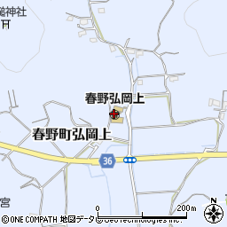 春野弘岡上周辺の地図