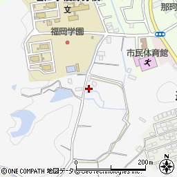 福岡県那珂川市後野周辺の地図