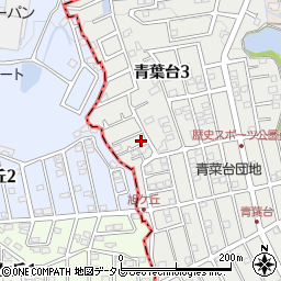 福岡県太宰府市青葉台3丁目6-1周辺の地図