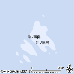 沖ノ黒島周辺の地図
