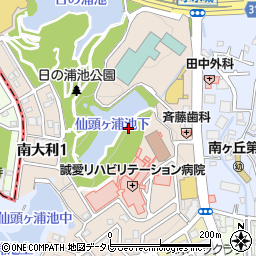 福岡県大野城市南大利周辺の地図