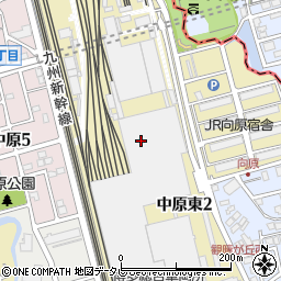 福岡県那珂川市中原東周辺の地図