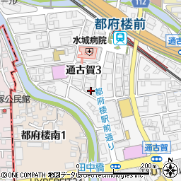 クリーニングの１０５円　都府楼駅前店周辺の地図