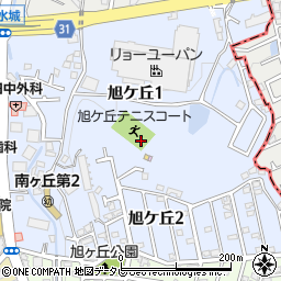 福岡県大野城市旭ケ丘周辺の地図