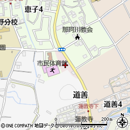 福岡県那珂川市恵子周辺の地図