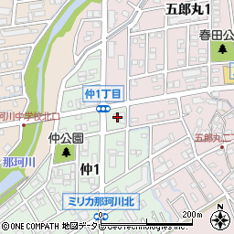 ファミリーマート那珂川ミリカ北店周辺の地図