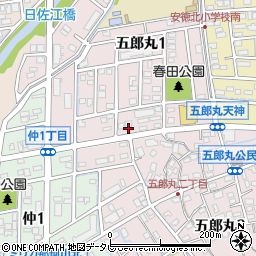 福岡県那珂川市五郎丸1丁目43周辺の地図