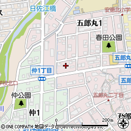 福岡県那珂川市五郎丸1丁目50周辺の地図