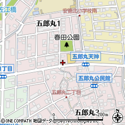 福岡県那珂川市五郎丸1丁目34周辺の地図