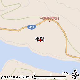 高知県安芸郡北川村平鍋周辺の地図