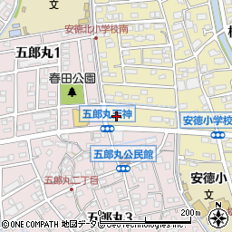 セブンイレブン那珂川五郎丸店周辺の地図