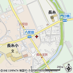 長糸郵便局周辺の地図