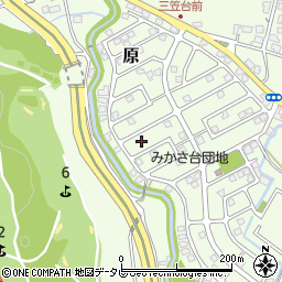 福岡県筑紫野市原166-169周辺の地図