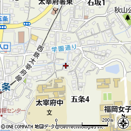 コートルージュ太宰府周辺の地図