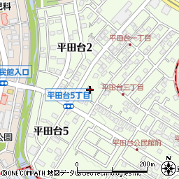 福岡県春日市平田台3丁目149周辺の地図